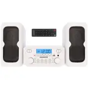 Home Stereo System with Bluetooth CD FM Radio Remote Shelf Audio Bookshelf Black