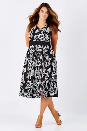 Akiko Print Dress--ORI-61238