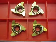 Pack of 4) Sandvik 266RG-22AC01F040E Grade 1020 Carbide Threading Inserts