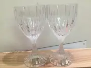 Mikasa Park Lane Wine Goblets Glasses 6 3/8” Discontinued Set of 2 NEW