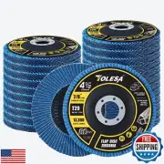TOLESA Flap Discs 4 1/2 for Angle Grinder, 80 Grit Type 29 Zirconia Grinding