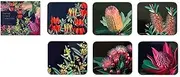 6pc Ashdene Native Grace Coaster Rectangular Cup/Mug Mats Table Drinking Glass