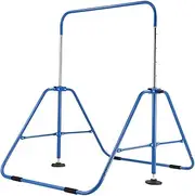 Genki Expandable Gymnastics Bars, Adjustable Height Gymnastic Horizontal Bars,Junior Climbing Frame Training Bar Children Folding Training Monkey Bars for Kids,Pink…