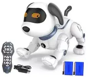 Remote Control Robot Dog Toys for Kids, RC Stunt Programmable Robot Puppy Toy