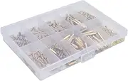 M.2 Screw Kit, Motherboard Standoff Screws 350pcs Hex Brass Stainless Steel Screw Nut Assortment Kit for Sheet Metal Pipe Manufacturing Industries
