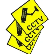 3 Pcs Lot Home CCTV Surveillance Security Camera Sticker Warning Decal Signs E