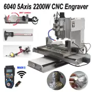 6040 5 Axis 2200W CNC Router Machine Carving Drilling Milling Engraver Aluninum