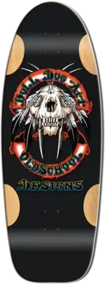 Bulldog Sabertooth Wes Humpston Black Formica Old School Skateboard Deck
