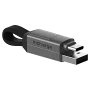 Rolling Square inCharge 6 18W 6 in 1 Keyring Cable (Mercury Grey)