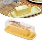 Sealed Butter Dish Storage Container Cutter Kitchen Rectangular With Lid