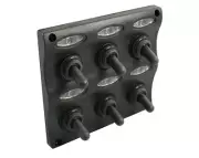 Water Resistant Wave Switch Panels with Led Indicators 6 Gang