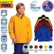 Boys Girls Kids Half zip Fleece Pullover Jumper Unisex Warm Sport outdoor PF11