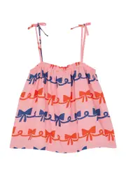 Bobo Choses Kids Ribbon Bow Printed top (2-10 Years) - Pink - 4-5Y (4 Years) 4-5Y (4 years)