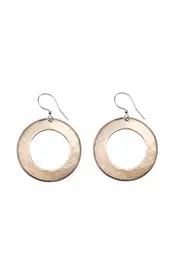 Capiz Shell Earrings--LES-3057AE-B