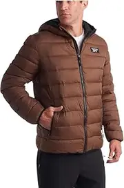 [Reebok] Men's Jacket – Lightweight Hooded Quilted Puffer Coat – Warm Insulated Winter Jacket for Men (S-4X)