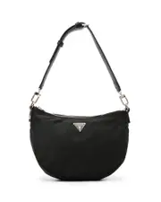 GUESS Eco Gemma Hobo Shoulder Bag in Black, Polyester