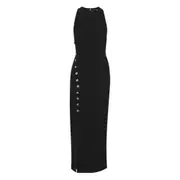 [Rotate] Rotate Button-embellished Midi Dress 38 FR BLACK