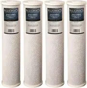 BLUONICS Carbon Block Water Filters 4pack Standard 4.5"x 20" Cartridges CTO
