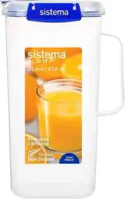 Sistema KLIP IT PLUS Juice Jug | Airtight & Leak-Proof 2 Litre Plastic Jug