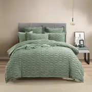 Renee Taylor Harper Jacquard Quilt Cover Set Juniper