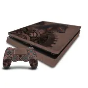 SIMONE GATTERWE STEAMPUNK HORSE VINYL SKIN FOR PS4 SLIM CONSOLE & CONTROLLER