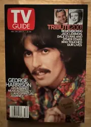 THE BEATLES Dec 29 2001 - Jan 4 2002 TV GUIDE GEORGE HARRISON