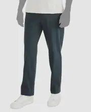 Dockers Men's Green Straight-Fit City Tech Trousers Pants Size 36W 32L