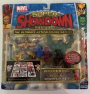 MARVEL HEROES 1 x SHOWDOWN SUPER HERO WOLVERINE vs HULK FIGURES GAME STARTER