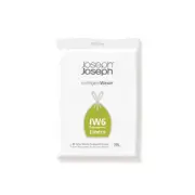 20pc Joseph & Joseph Clear 30L/31.5cm Custom-Fit IW6 Bin Liners Drawstring Bag