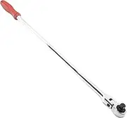 Genius Tools 1/2" Drive Flex Head Ratchet, 72-Tooth, 25.5" Length, Cr-V Steel - 484468P