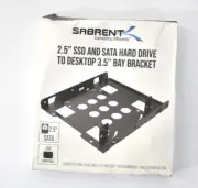 Sabrent 2.5" SSD & SATA Hard Drive To Desktop 3.5" Bay Bracket BK-HDDH