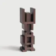 Ethnicraft Mahogany False Idol #4 Sculpture