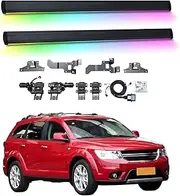 BJOHQ Electric Running Boards Compatible for Dodge Journey 2010-2015 with Light, SUV, Off-Road & Pickup Trucks - Retractable Truck Steps & Nerf Bars