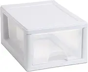 Sterilite White Stacking Drawer - Durable and Space-Saving Storage Solution