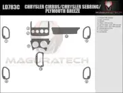 Dash Trim Kit for CHRYSLER CIRRUS 98 99 00 carbon fiber wood aluminum