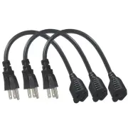 1FT Short Power Extension Cord 1FT - Short 3 Prong Extension Cord Outlet Save...
