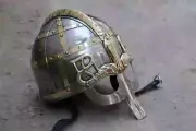 Viking Helmet with Chainmail Medieval Norman Knight Battle Armor Costume Decor