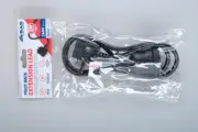 240V 10Amp Piggy Back Extension Lead, Black, 1 Meter Length