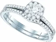 (White-Gold, 9.5) - 1/2 Total Carat Weight Diamond Jadore Fashion Bridal Set