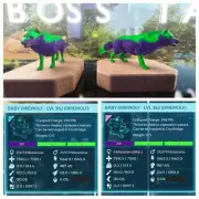 ARK ASCENDED PVE OFFICIAL PAIR BABY DIREWOLF TOP STATUS JOKER PC/ PS5/XBOX