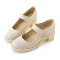 在飛比找momo購物網優惠-【amai】復古法式珍珠粗跟鞋 厚底鞋 瑪莉珍鞋 懶人鞋 娃