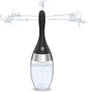 Automatic Electric Enema Bulb with 3 Speeds - Adorime Rechargeable Anti Back-Flow Enema Douche for Men Women Colon Cleansing, Silicone Douche Cleaner Enema Kit Douche Bottles 12oz
