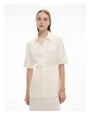 [Witchery] Tie Waist Shirt in Vanilla