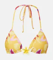 [Same] Same Island floral bikini top AU 12 yellow