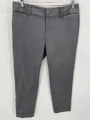 Banana Republic Pants Womens 4 Martin Fit Gray Flat Front Tapered Leg