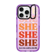 iPhone 16 Pro Impact Ring Stand Case MagSafe Compatible SO SHE DID