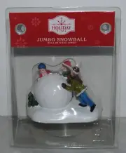 Holiday Time~2023~Big Jumbo Snowball~Boys~Children~Christmas Village Figures