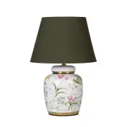 Ares Classic Chinese Style Ceramic Base Desk Table Light Lamp White/Decal