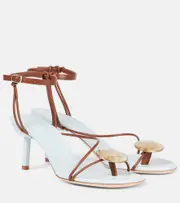 [Christopher Esber] Christopher Esber Doma 70 embellished leather sandals UK 4 blue