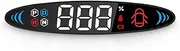 Heads-Up Display Digital Speedometer Display Vehicle Speed, Gear, Turn Signal, Remaining Battery, Door Reminder, Seat Belt Reminder Replacement for Tesla Model 3 Model Y 2019-2022